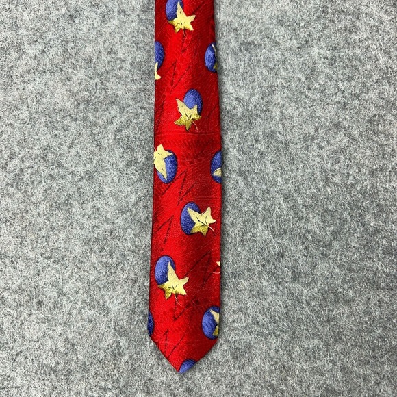 Robert Talbott Tie Red Blueberry Print 100% Silk Best of Class Nordstrom USA VTG - Picture 4 of 9
